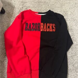 Red and Black Arkansas Razorbacks Sweatshirt